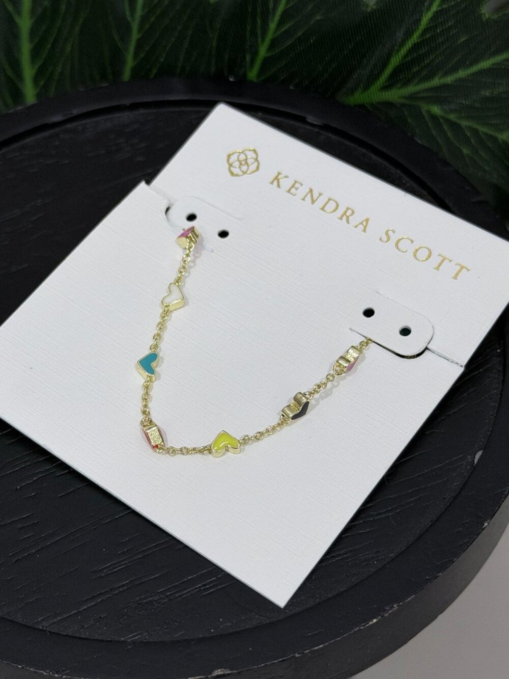 Kendra Scott Multi‑Color Heart Bracelet